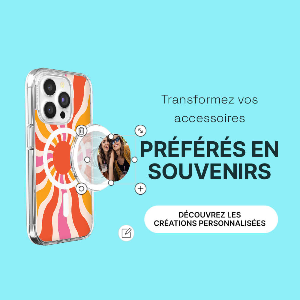 Transformez vos accessoires préférés en souvenirs