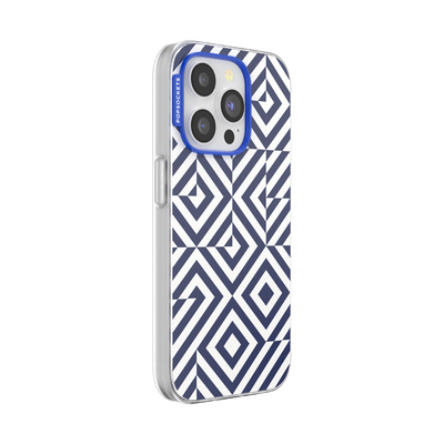 Secondary image for hover Tiled Navy — iPhone 15 Pro MagSafe Case