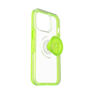 Secondary image for hover Otter + Pop Symmetry Clear Limelite — iPhone 13 Pro