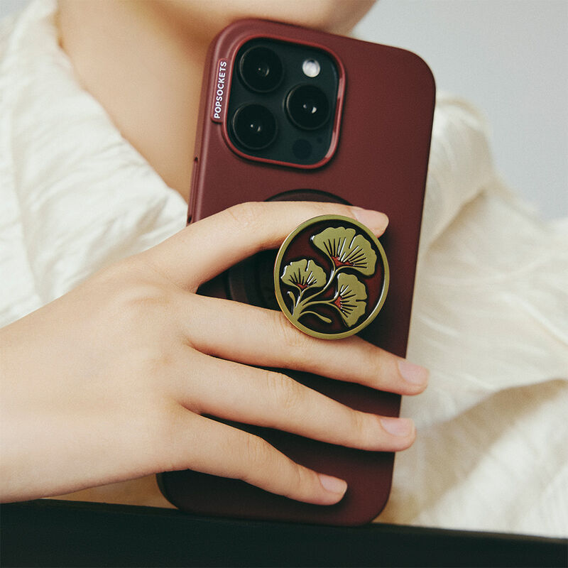 Enamel Ginkgo Oxblood — MagSafe PopGrip image number 4