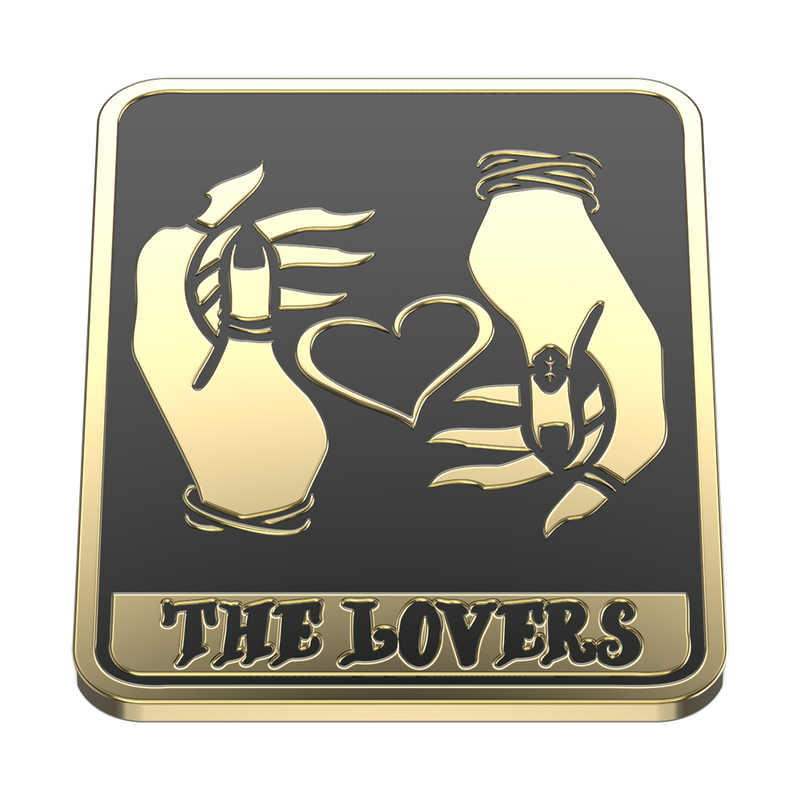 Enamel Tarot Card The Lovers image number 9