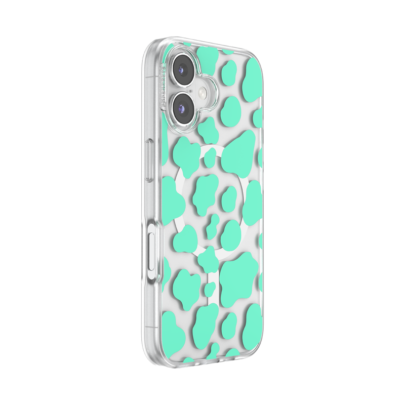 Turquoise Cow Cow — iPhone 16 MagSafe Case image number 1