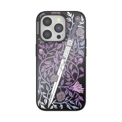 Mirror Thorny Blade Lavender — iPhone 15 Pro MagSafe Case
