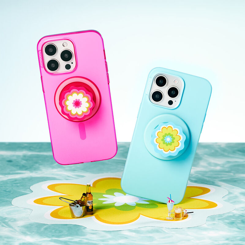 Molded Flower Kaleidoscope Pink — MagSafe PopGrip image number 2