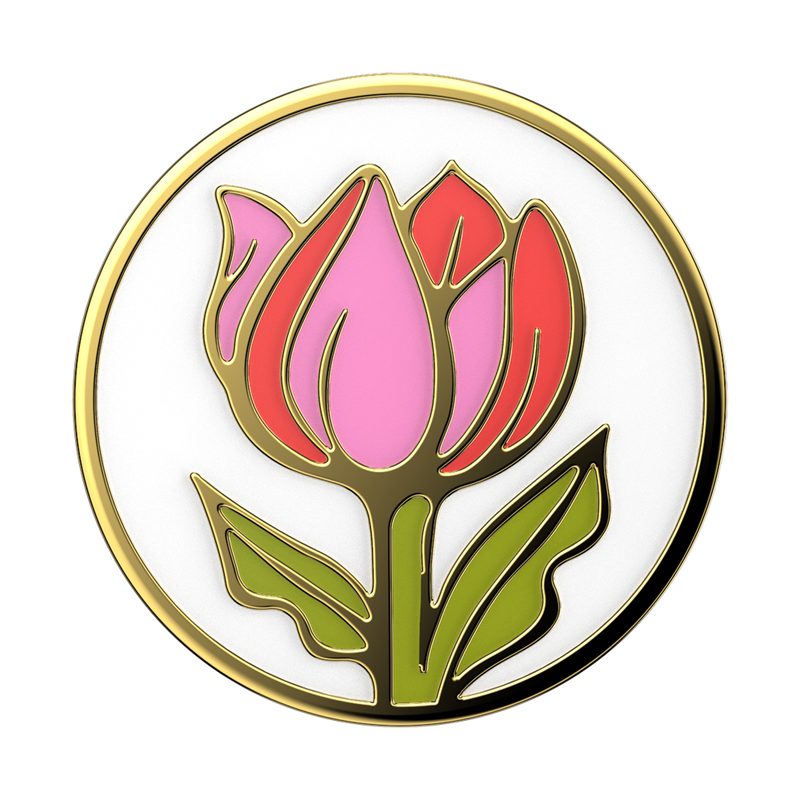 Enamel Pink Tulip image number 1