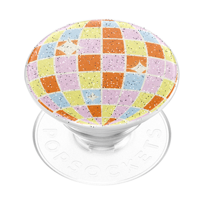 Glitter Retro Disco — Adhesive PopGrip