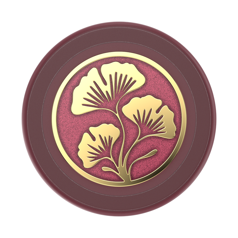 Enamel Ginkgo Oxblood — MagSafe PopGrip image number 1