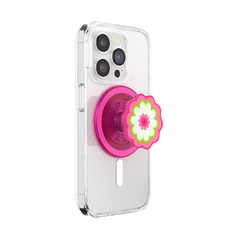 Molded Flower Kaleidoscope Pink — MagSafe PopGrip image number 6