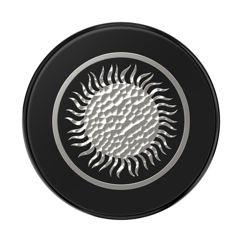 Enamel Hammered Sun Black — MagSafe PopGrip image number 1
