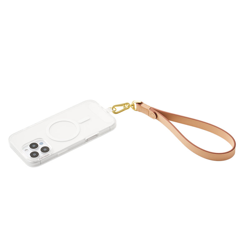 Vegan Leather Tan — Phone Wristlet image number 3