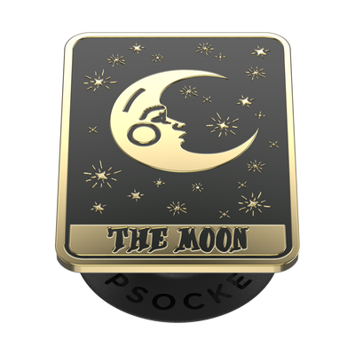 Secondary image for hover Enamel Tarot Card Moon — Adhesive PopGrip