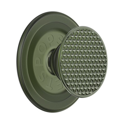 Olive Triangle Knurl — MagSafe PopGrip