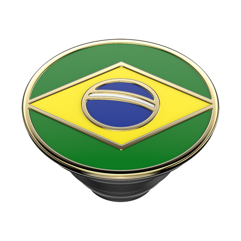 Enamel Brazilian Flag image number 0