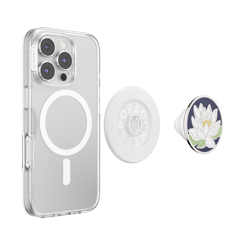Enamel Water Lily Midnight — MagSafe PopGrip image number 5