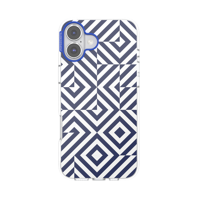 Tiled Navy — iPhone 16 Plus MagSafe Case