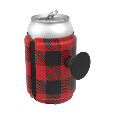 PopThirst Can Holder Classic Check Red