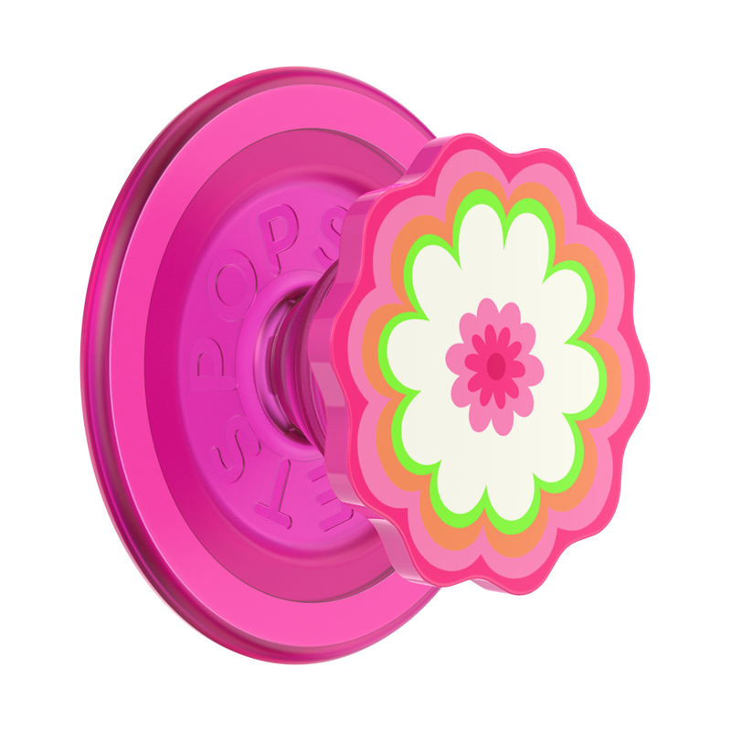 Molded Flower Kaleidoscope Pink — MagSafe PopGrip image number 0