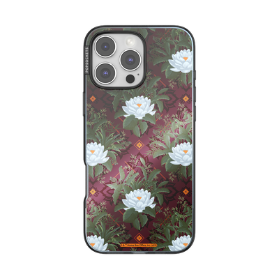 Mirror Lush White Lotus — iPhone 16 Pro Max MagSafe Case