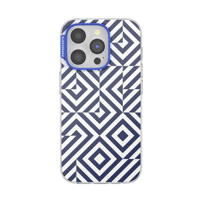 Tiled Navy — iPhone 15 Pro MagSafe Case