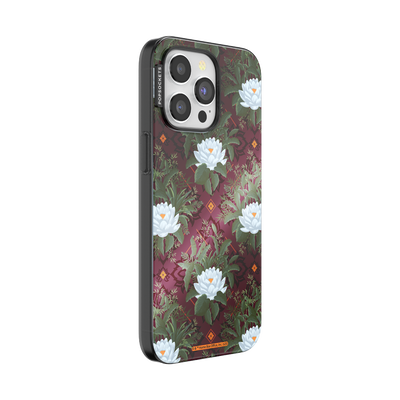 Secondary image for hover Mirror Lush White Lotus — iPhone 15 Pro Max MagSafe Case