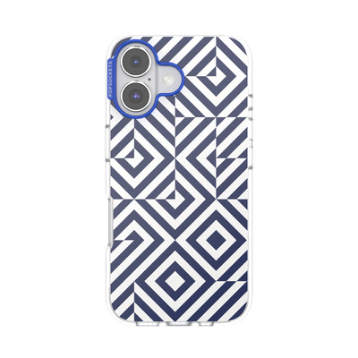 Tiled Navy — iPhone 16 MagSafe Case