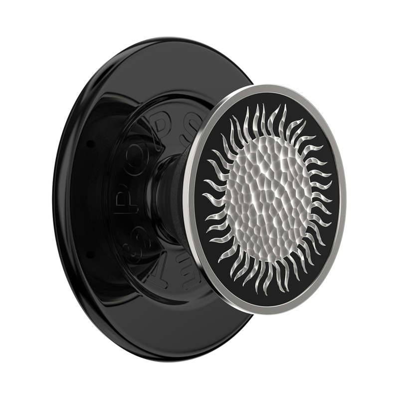 Enamel Hammered Sun Black — MagSafe PopGrip image number 0