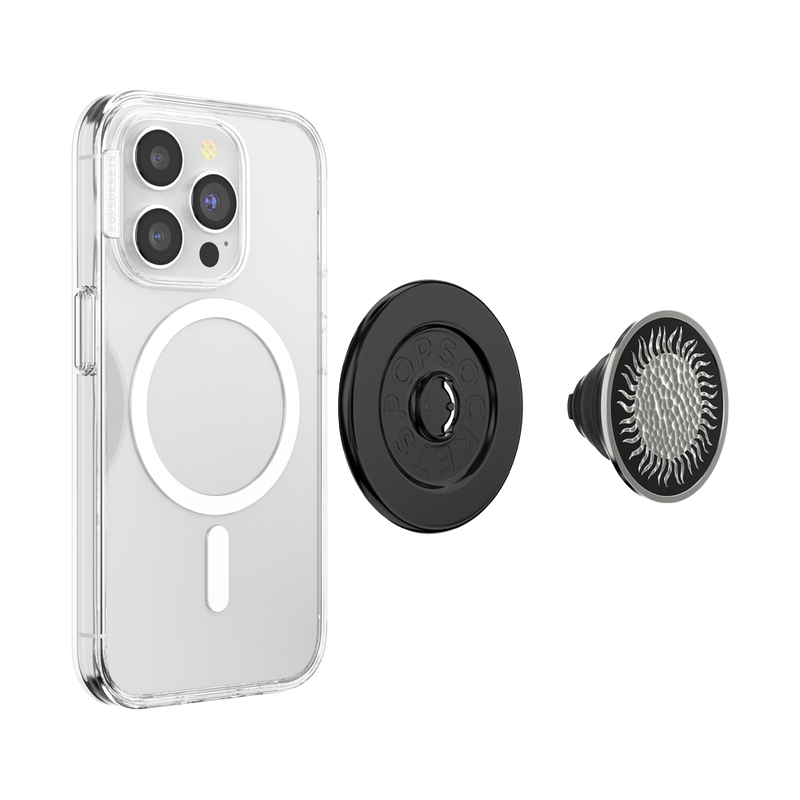 Enamel Hammered Sun Black — MagSafe PopGrip image number 5
