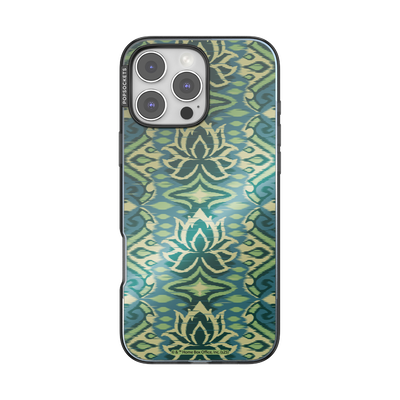 Mirror White Lotus Textile — iPhone 16 Pro Max MagSafe Case