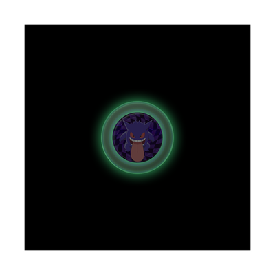 Secondary image for hover Pokémon — Glow in the Dark Ghost Gengar PopGrip for MagSafe - Round