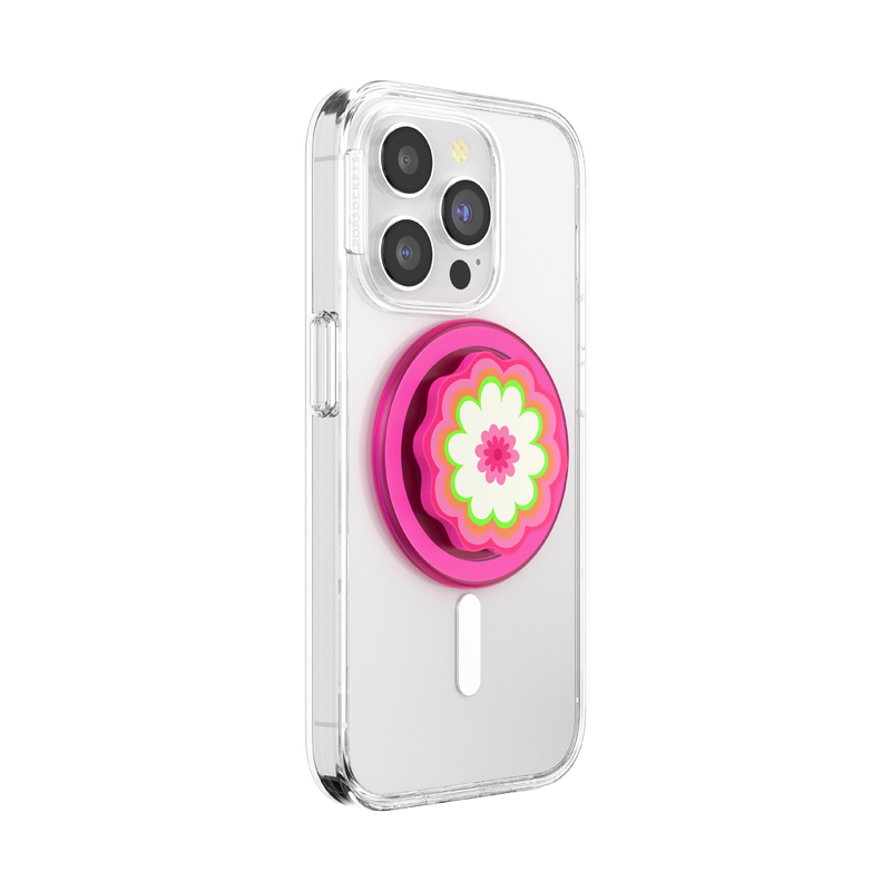 Molded Flower Kaleidoscope Pink — MagSafe PopGrip image number 5