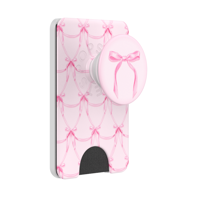 Satin Bow Blush — PopWallet+ for MagSafe image number 0