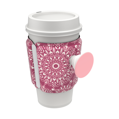 PopThirst Cup Sleeve Boysenberry Mandala