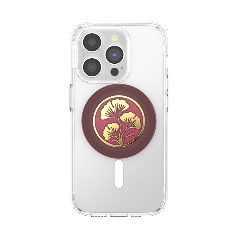 Enamel Ginkgo Oxblood — MagSafe PopGrip image number 6