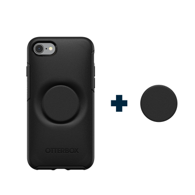 Secondary image for hover Otter + Pop Black Symmetry Series Case — iPhone SE/7/8