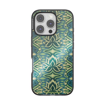 Mirror White Lotus Textile — iPhone 16 Pro MagSafe Case